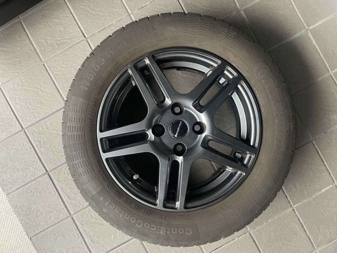 shou0849 フィアット500 14インチタイヤホイール４本SET