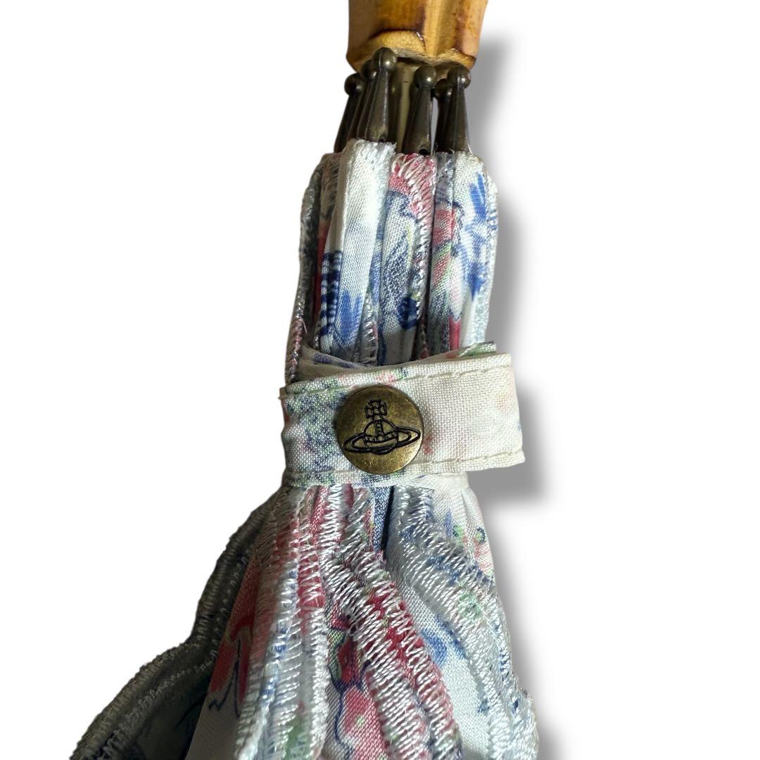 vivienne westwood 日傘 花柄 バンブー 長傘