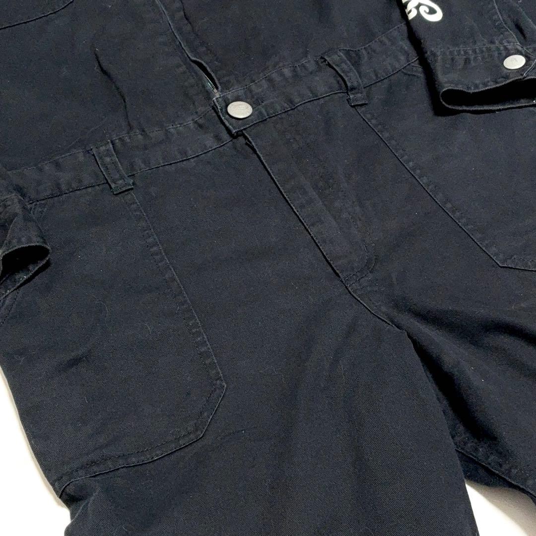 インディアンモーターサイクル オールインワン オーバーオール つなぎ ブラックM