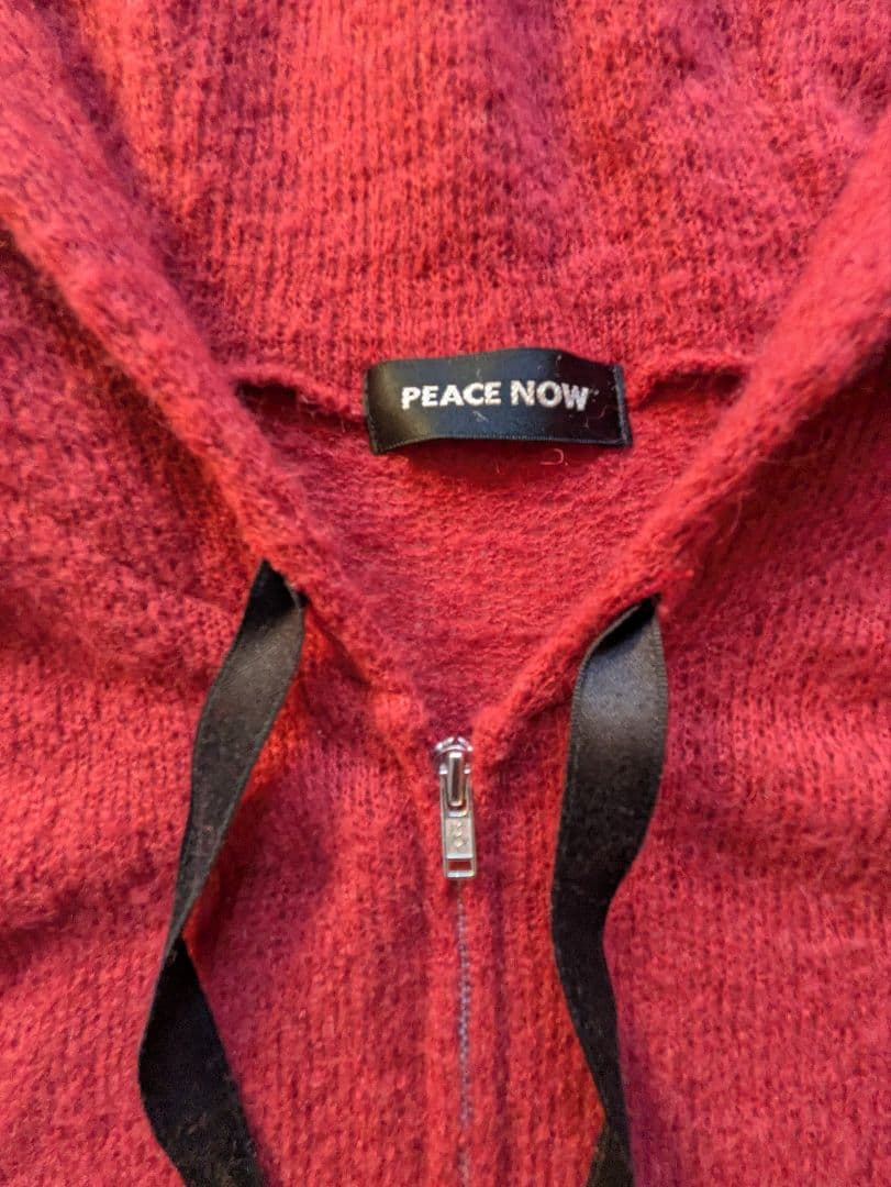 PEACE NOW ウサ耳レッドパーカー