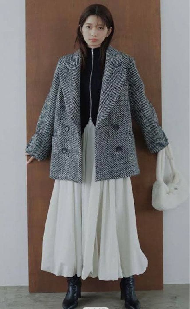 SNIDEL オーバーボックスジャケットコート