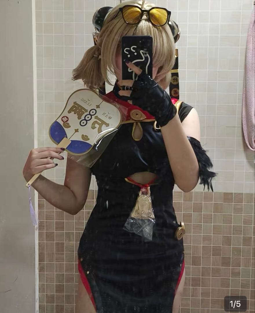 紅豆 コスプレ衣装+ウィッグ+うちわ ゼンゼロ