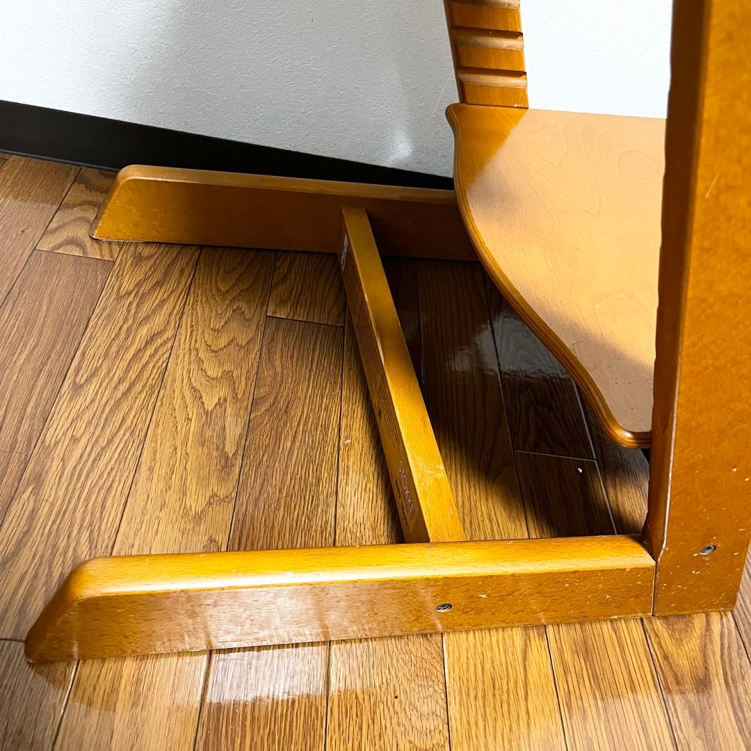 希少STOKKE ストッケ トリップトラップ シリアル3 ナチュラルハイチェア