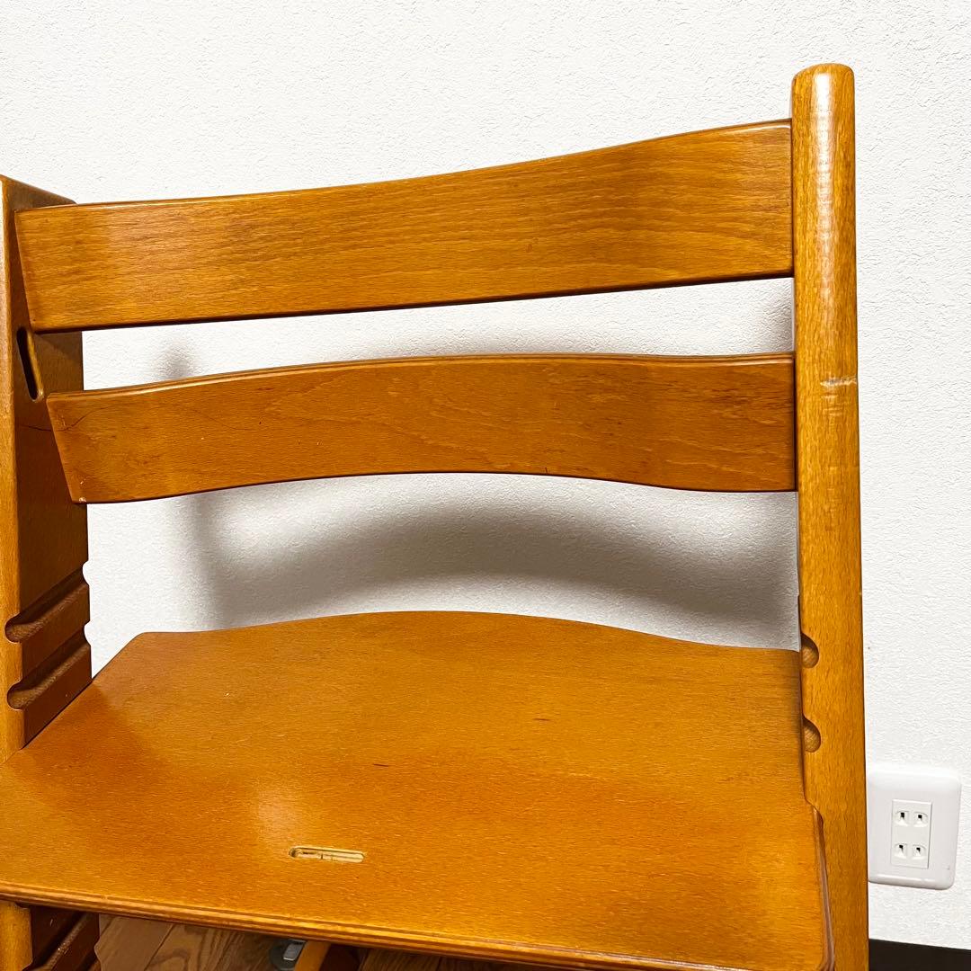 希少STOKKE ストッケ トリップトラップ シリアル3 ナチュラルハイチェア