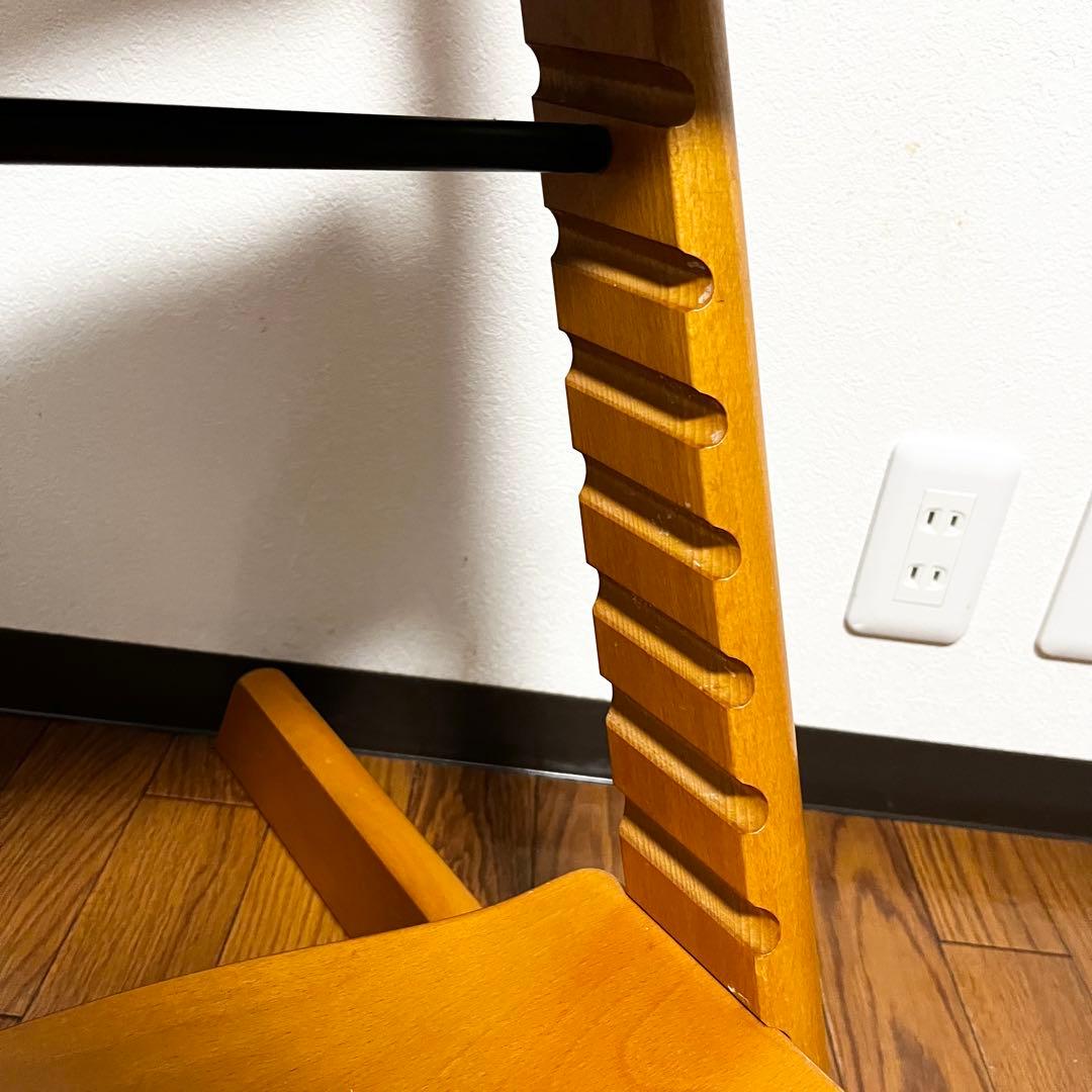 希少STOKKE ストッケ トリップトラップ シリアル3 ナチュラルハイチェア