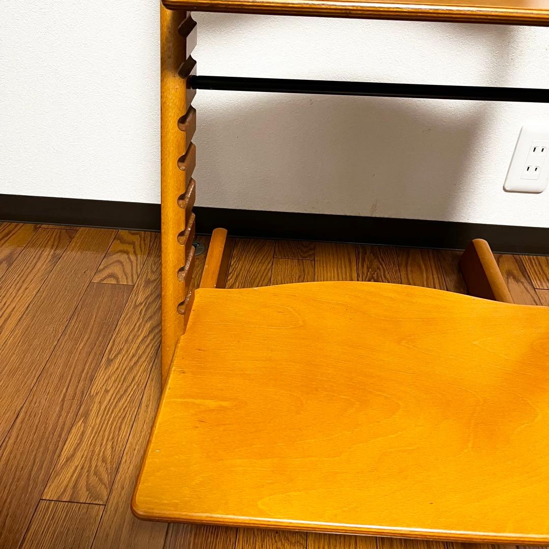 希少STOKKE ストッケ トリップトラップ シリアル3 ナチュラルハイチェア