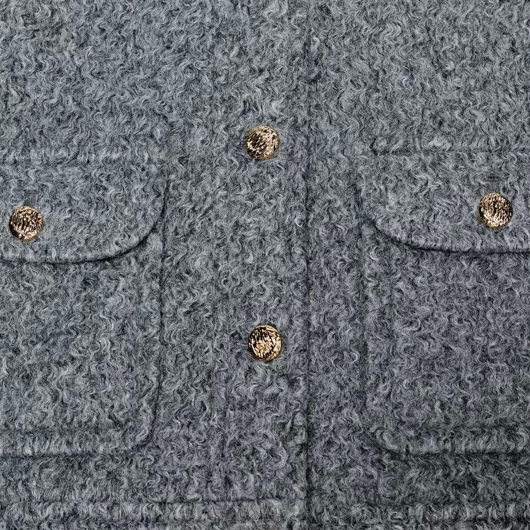 ZARA ゴールドボタンブークレジャケット