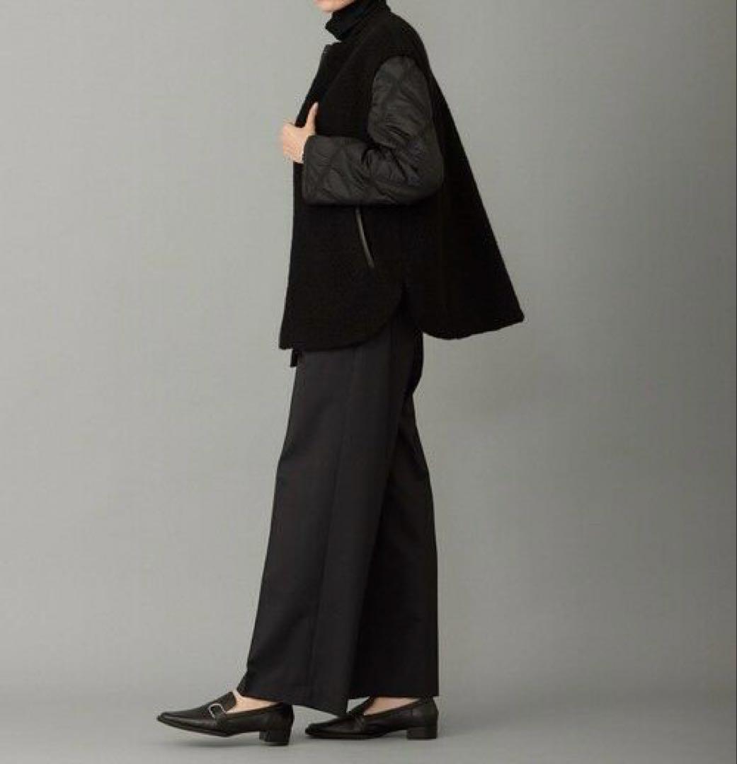 iCB 【リバーシブル着用可能】 ウールパイルキルト ミドル丈コート