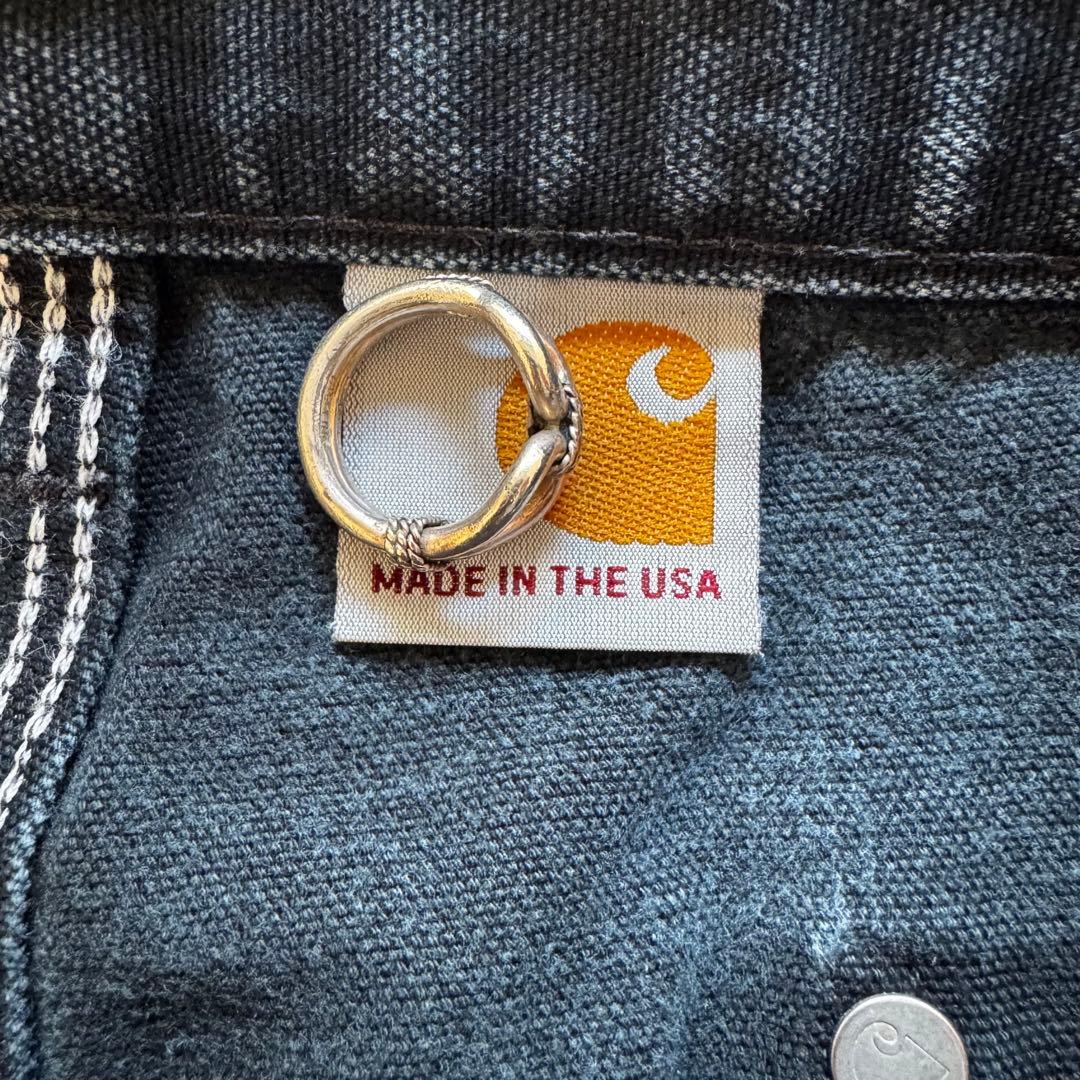 スペシャル[USA製]W34×L29カーハート ダブルニー ブラック