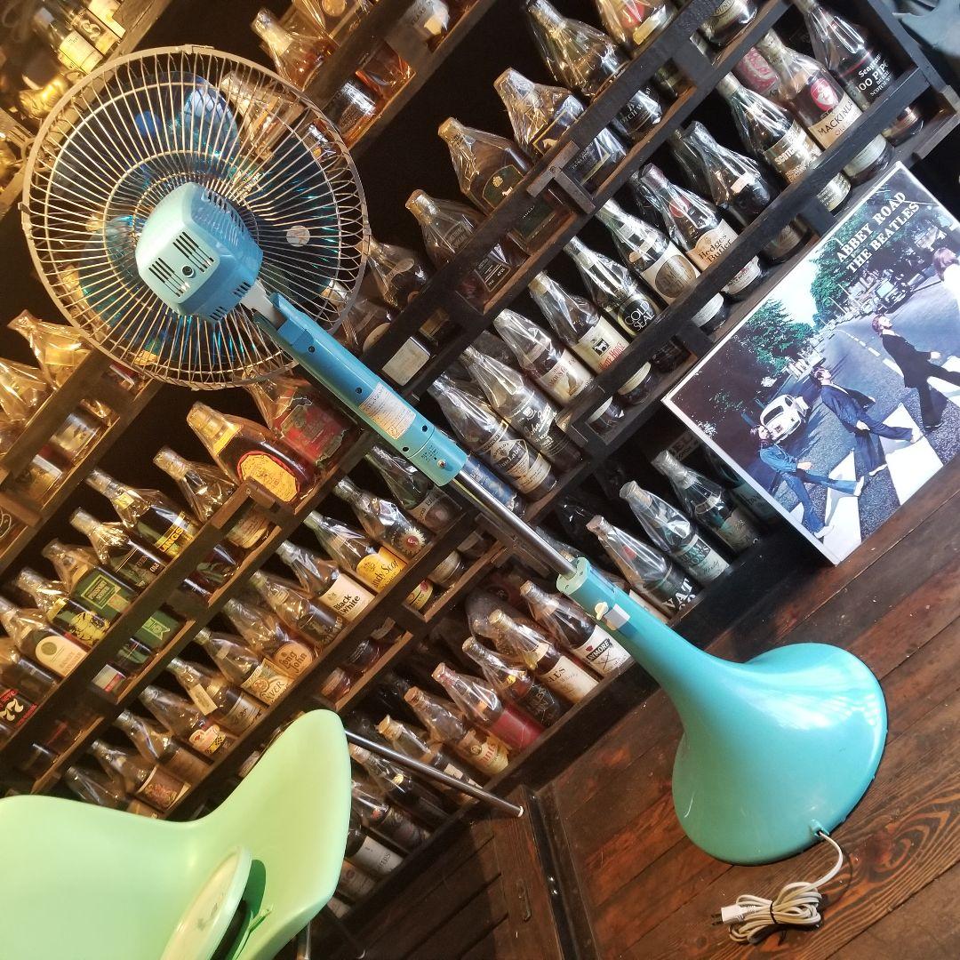 1979年　ポストモダン　大型　日立　扇風機　そよ風　ターコイズ　S-35MK