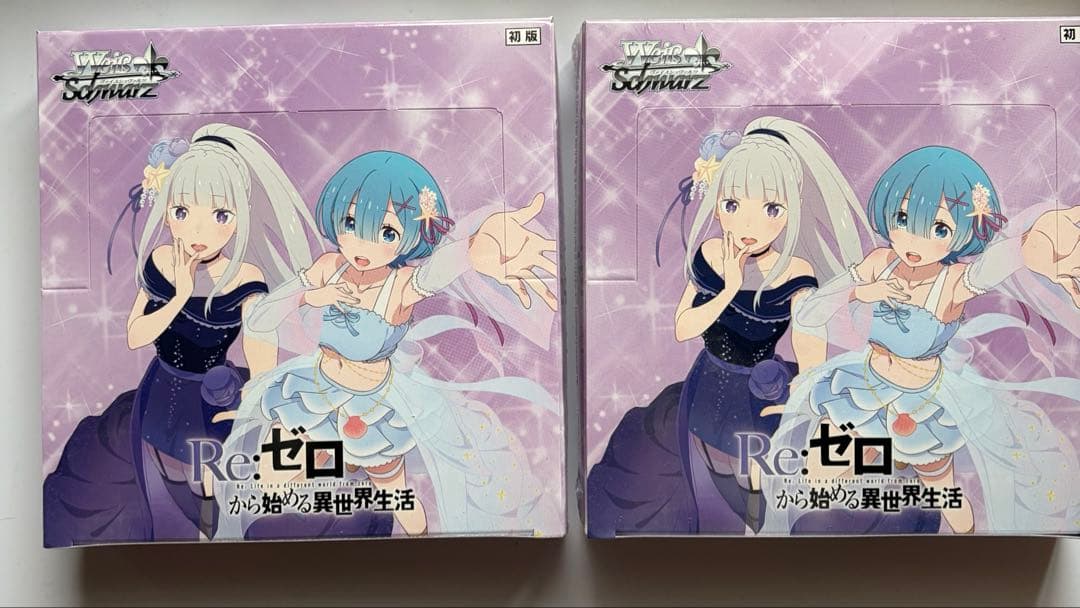 Re:ゼロから始める異世界生活 ヴァイスシュヴァルツ 2個セット　シュリンク付
