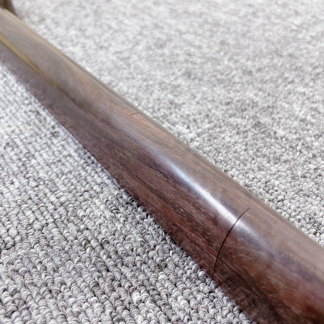 三味線 細棹 金細 トチ入り紅木 綾杉彫り 一本溝 和楽器