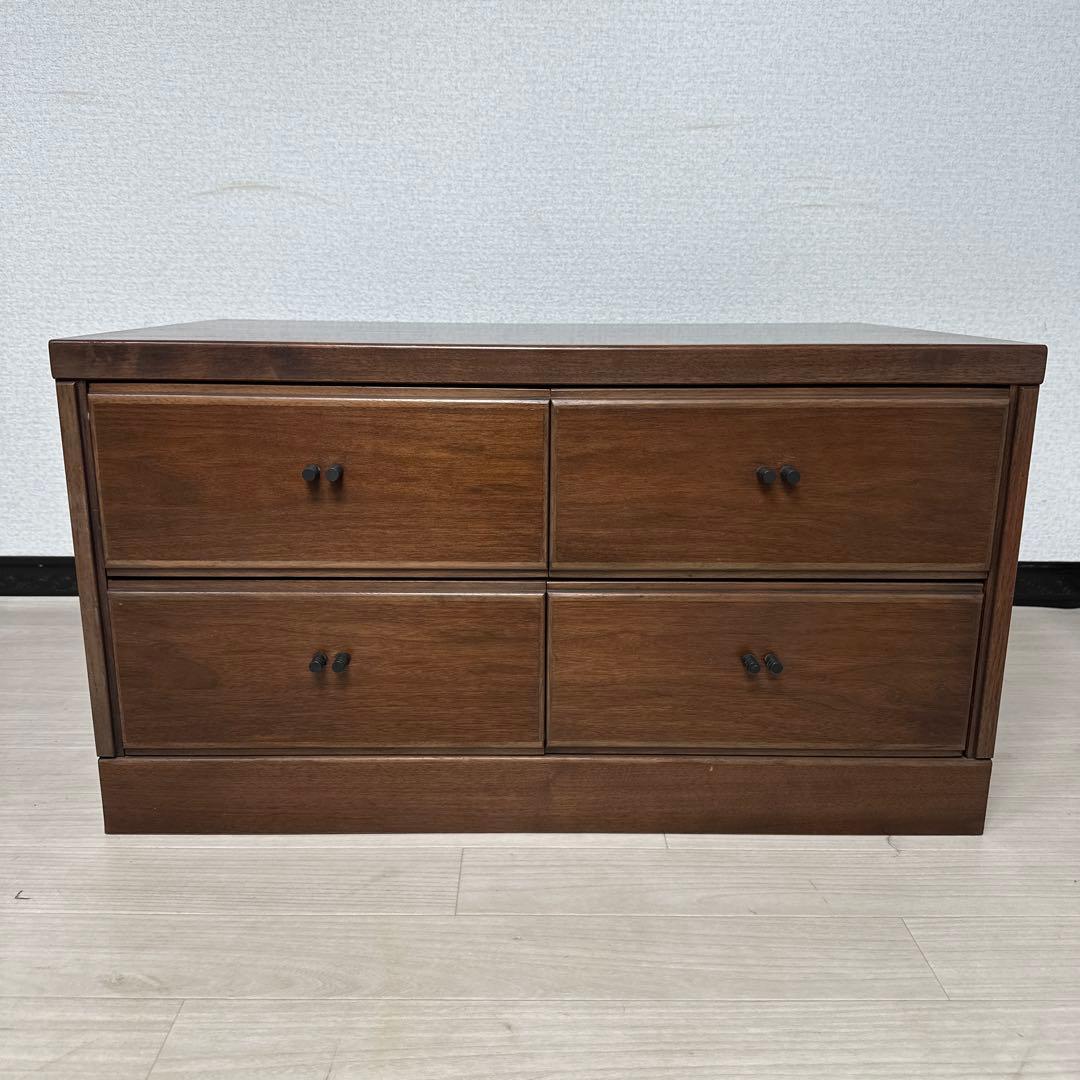 カリモク チェスト 2段4杯 ローチェスト タンス リビングボード i4-2※