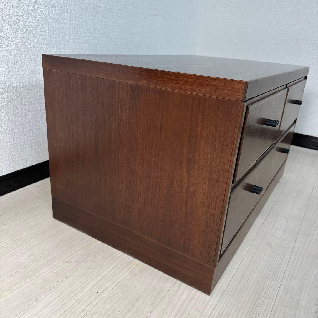 カリモク チェスト 2段4杯 ローチェスト タンス リビングボード i4-2※