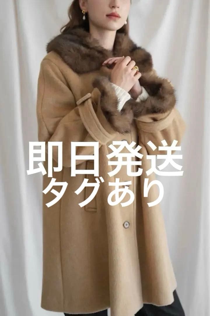 ジャケット・アウター acka fur flare middle coat