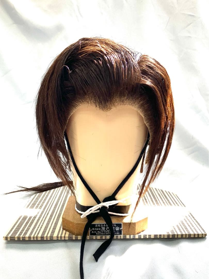 辰巳6号サイズ、一つ縛り、中古舞踊かつら、大衆演劇かつら、日本髪かつら、ケース付