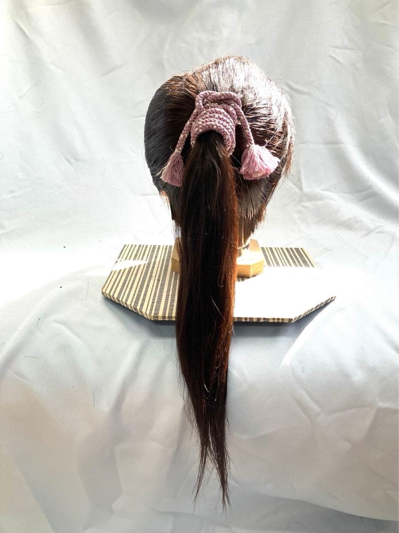 辰巳6号サイズ、一つ縛り、中古舞踊かつら、大衆演劇かつら、日本髪かつら、ケース付