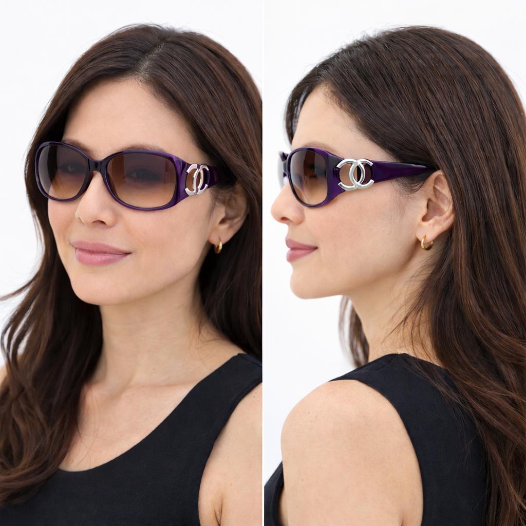 CHANEL シャネル 大きめレンズ 小顔効果 サングラス 伊製 107