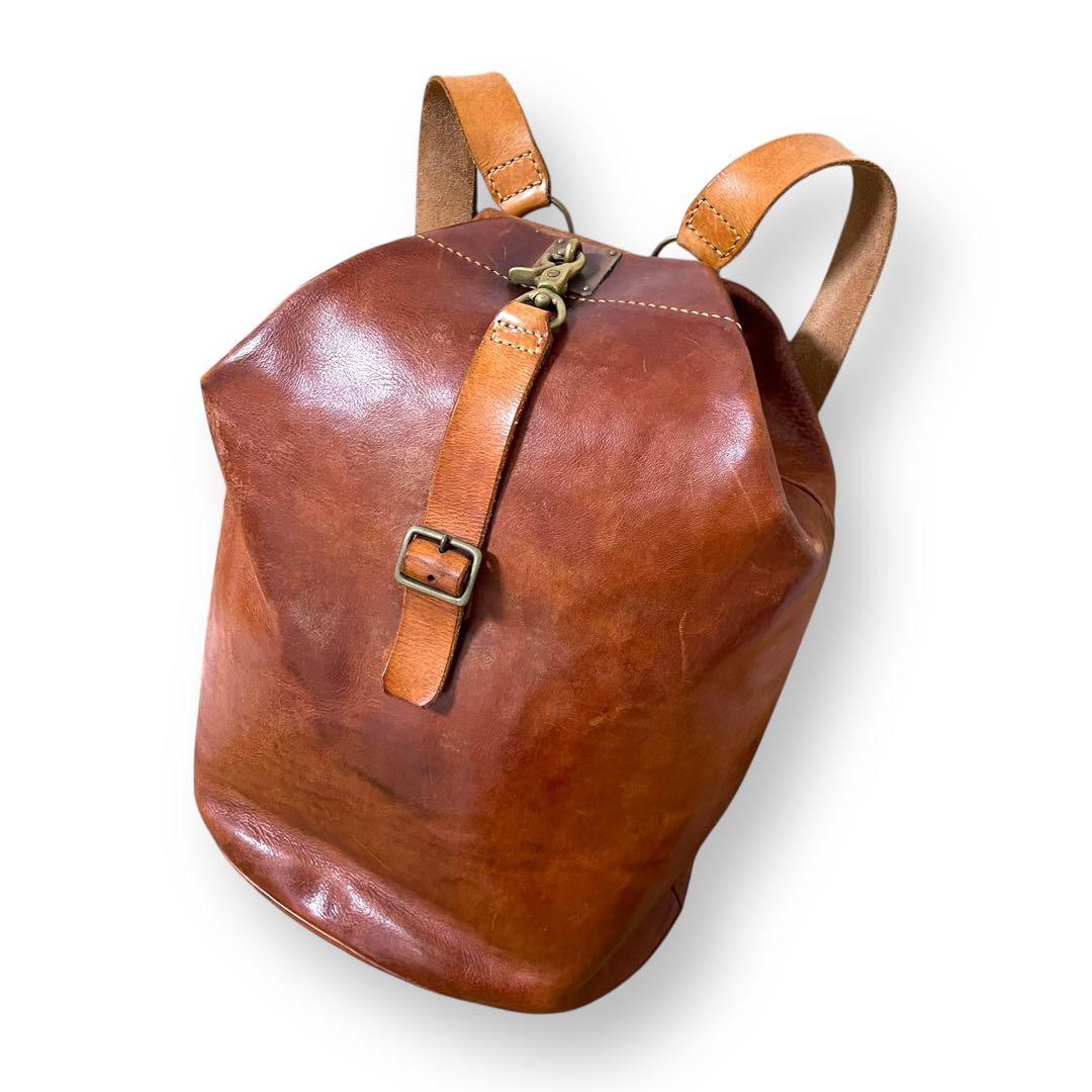 tochca トーチカ エメ リュック コニャック 本革 レザー ヴィンテージ