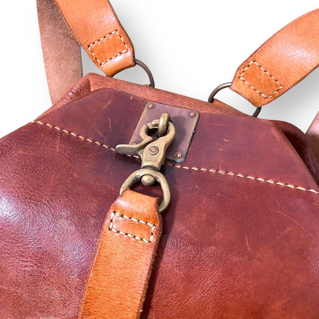 tochca トーチカ エメ リュック コニャック 本革 レザー ヴィンテージ