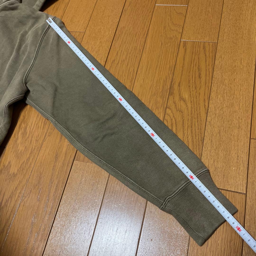 RRL DOUBLE RL コットン フレンチテリーフーディ オリーブ