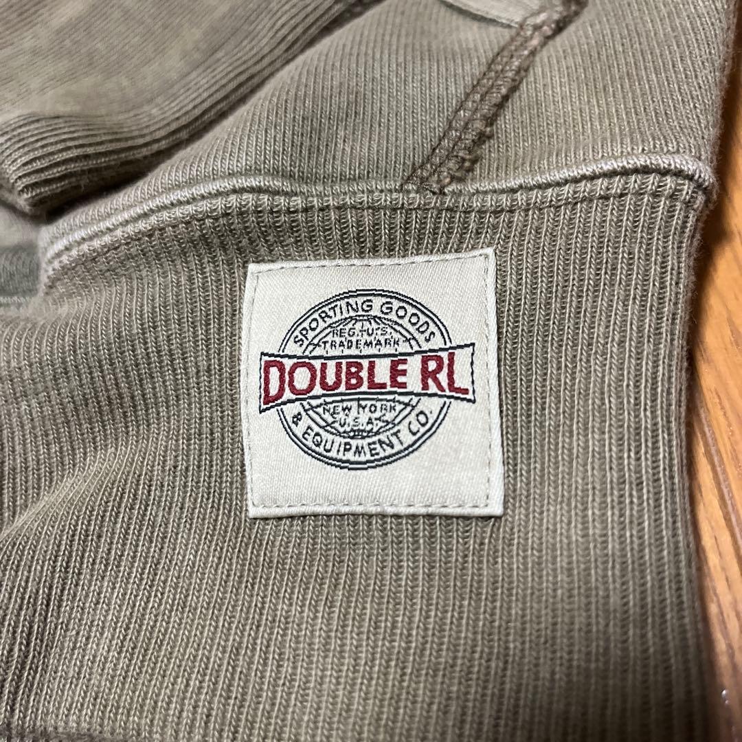 RRL DOUBLE RL コットン フレンチテリーフーディ オリーブ