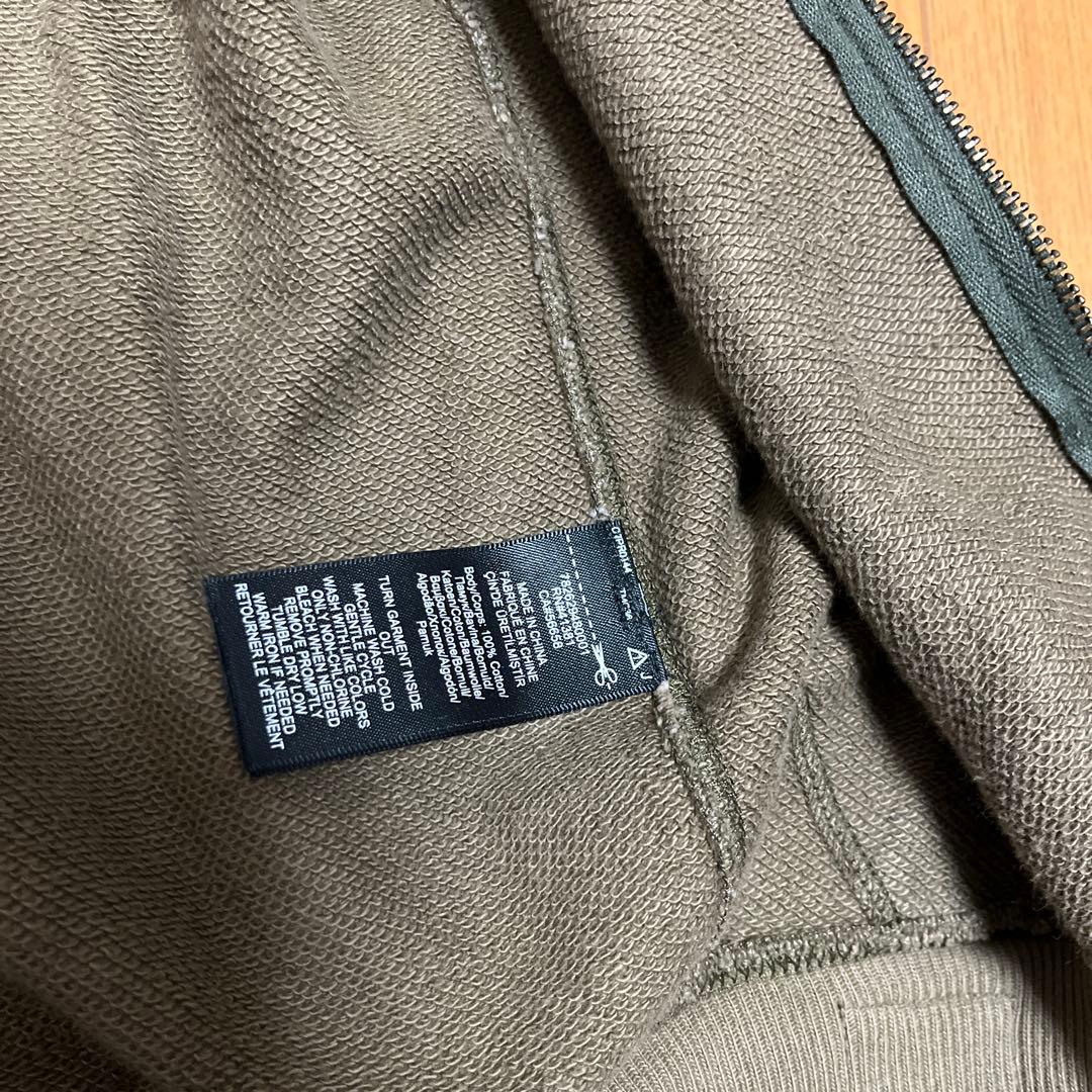 RRL DOUBLE RL コットン フレンチテリーフーディ オリーブ
