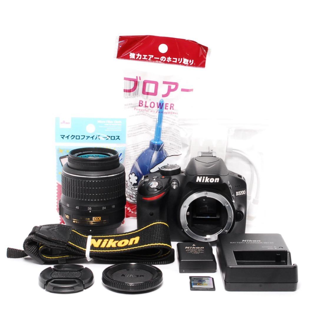 シャッター数超少なめ◆Nikon D3200◆スマホ転送◆新品級◆一眼レフカメラ