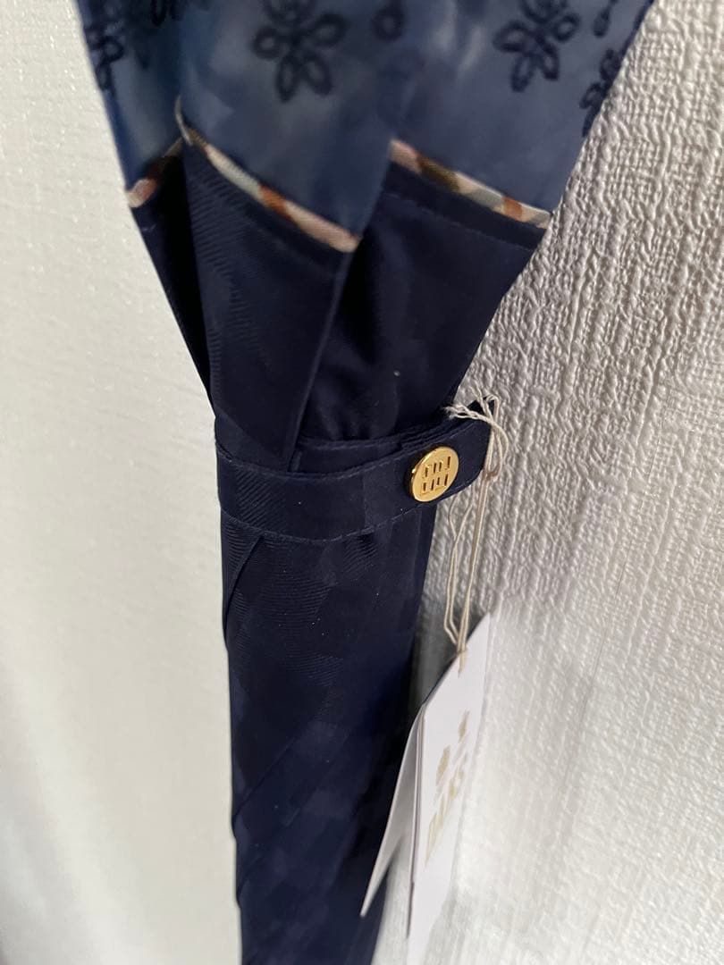 新品　DAKS 晴雨兼用傘　ネイビー　チェック