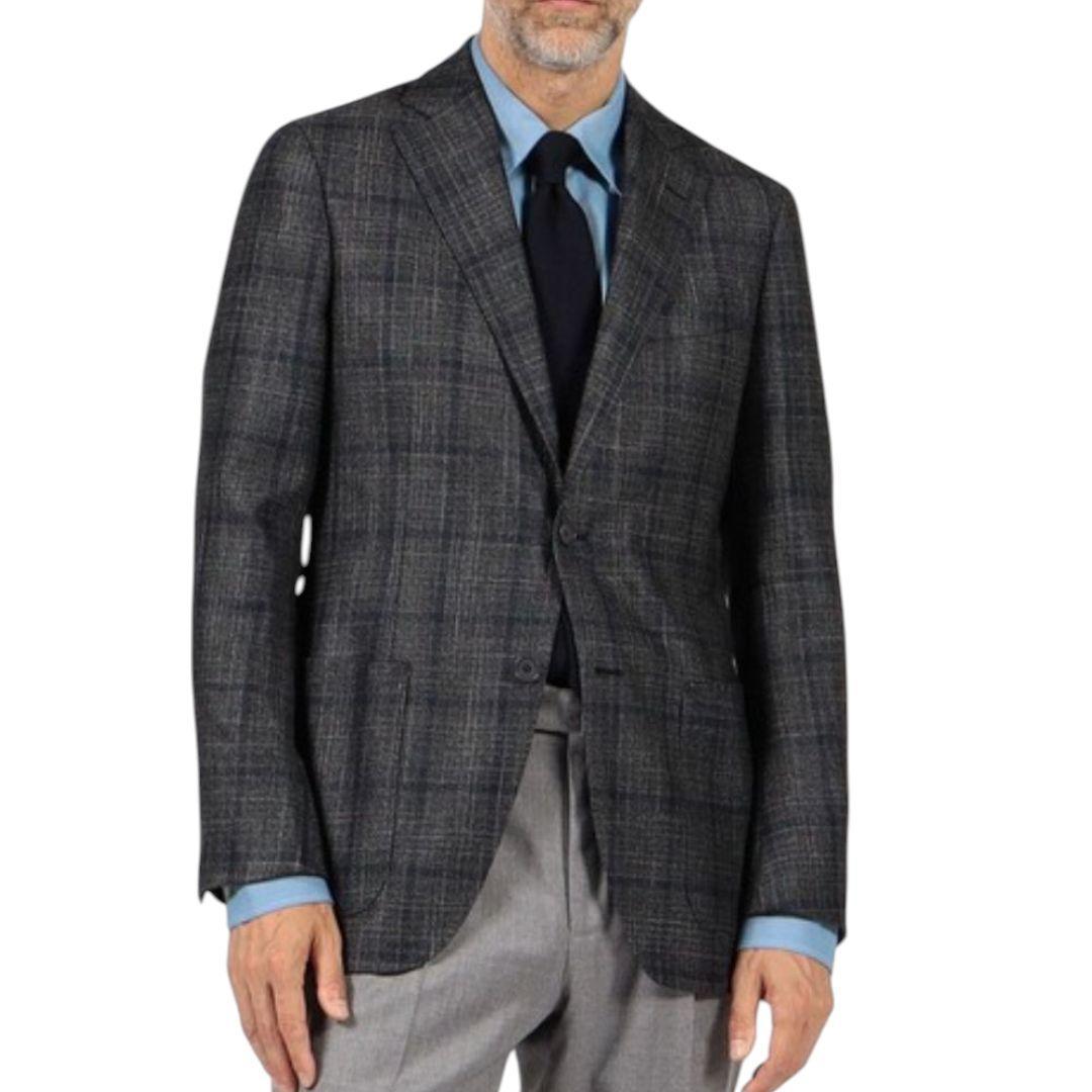 【未使用級】トゥモローランド ウールカシミヤシルク テーラードジャケット 52S