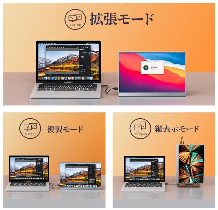 中古箱付モバイルモニター kksmart 13.5インチNK-135