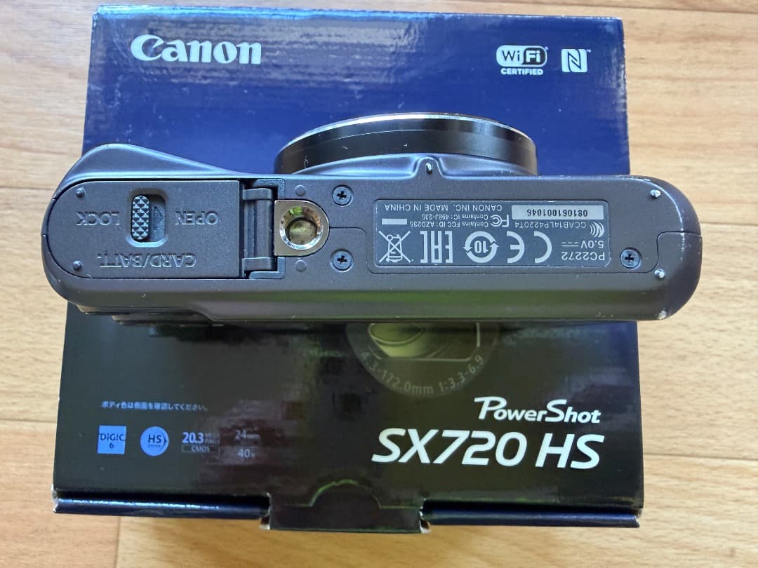 キャノン Canon PowerShot SX720 HS ブラック 稼働品