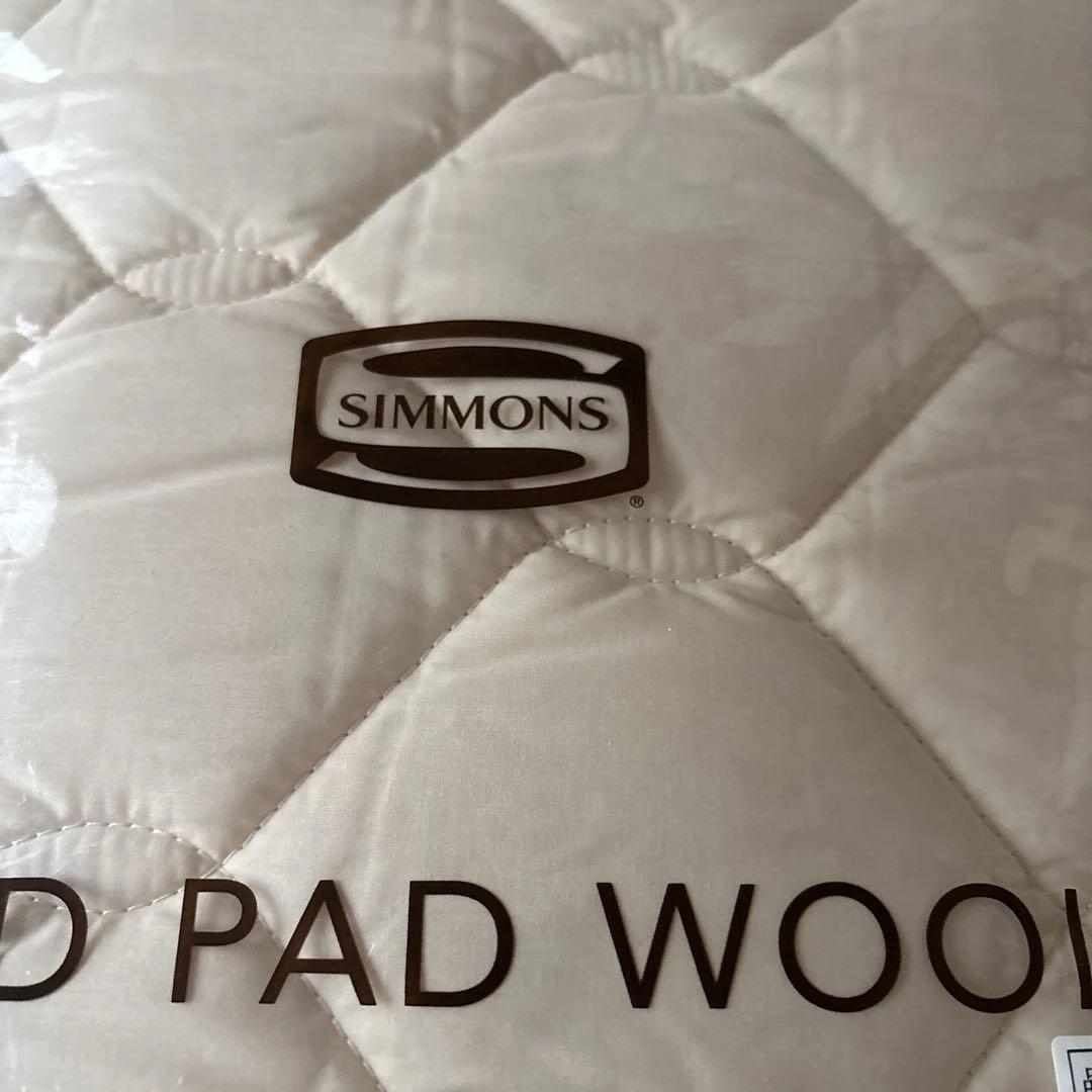 シモンズ　Simmons ベッドパッド　羊毛100% ダブル 140x200