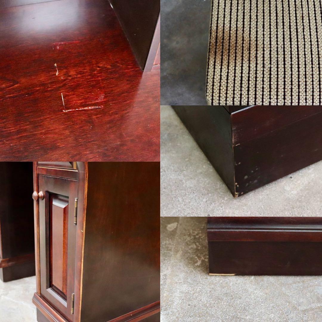 GMIH17○民芸家具 スツール付き ライティングドレッサー ライティングビュ