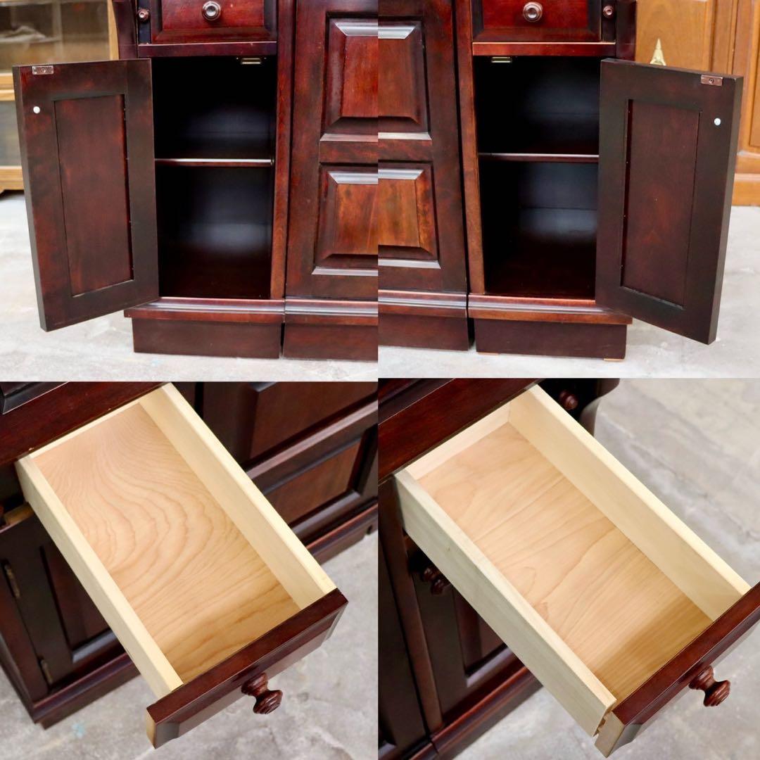 GMIH17○民芸家具 スツール付き ライティングドレッサー ライティングビュ