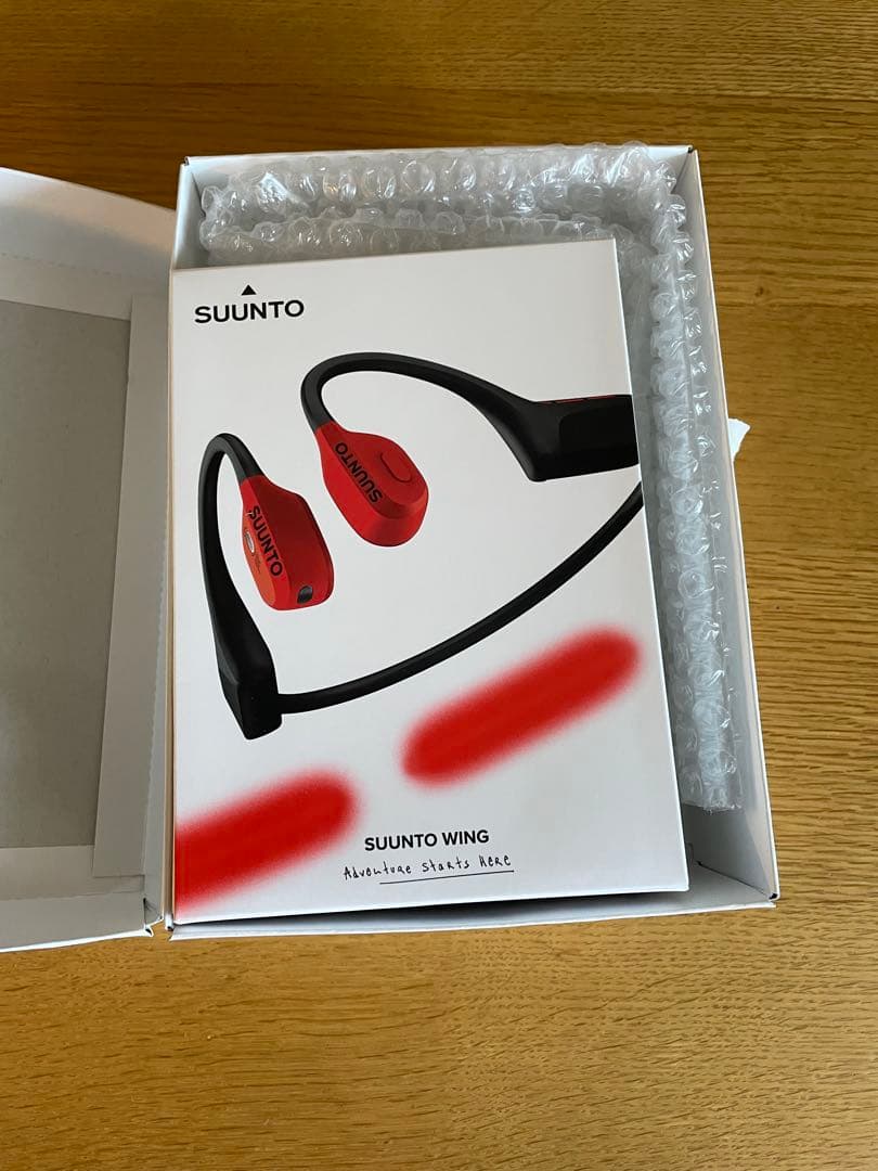 SUUNTO WING 骨伝導イヤホン ブラック/レッド　新品