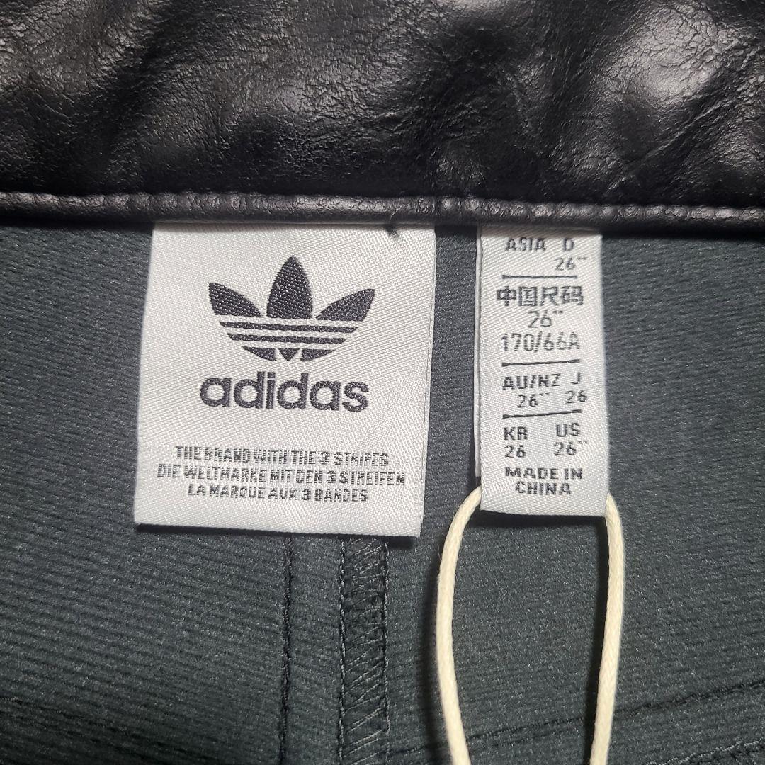 【新品】adidas ADILENIUM シーズン3 フェイクレザーパンツ 26