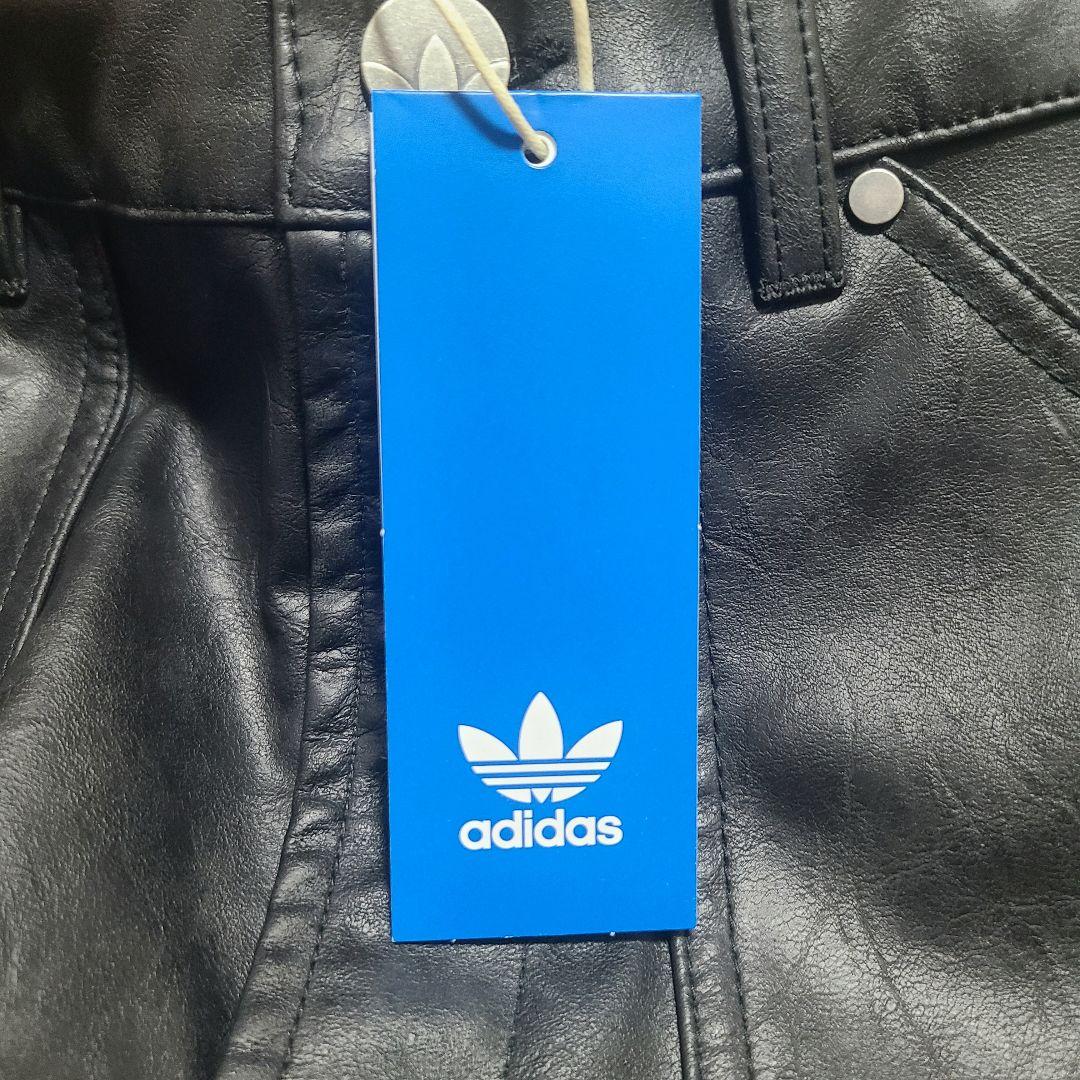 【新品】adidas ADILENIUM シーズン3 フェイクレザーパンツ 26