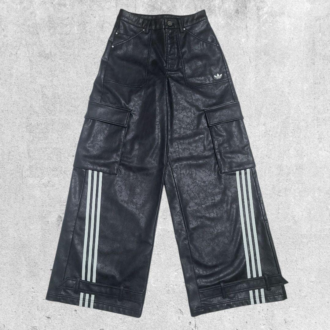 【新品】adidas ADILENIUM シーズン3 フェイクレザーパンツ 26
