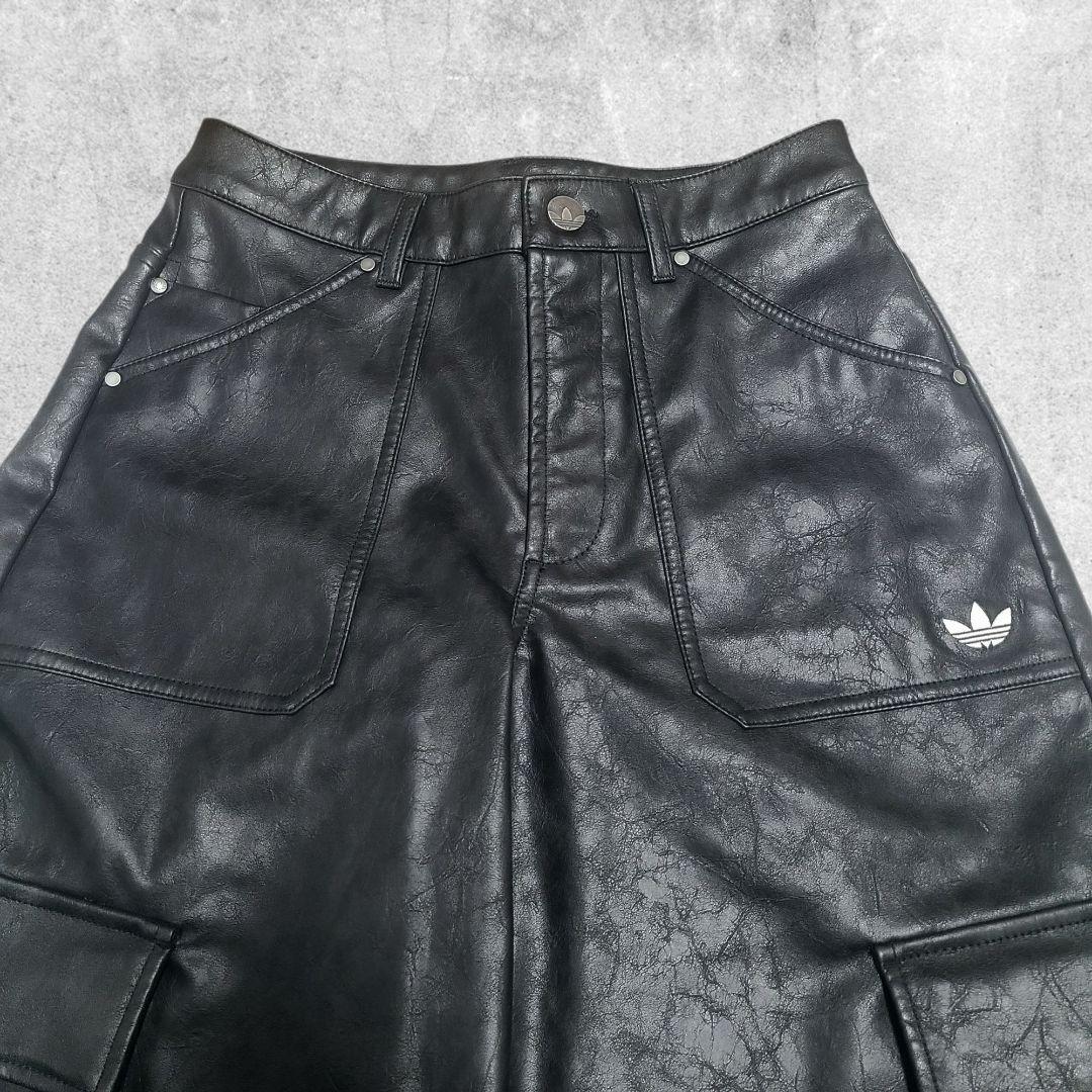【新品】adidas ADILENIUM シーズン3 フェイクレザーパンツ 26