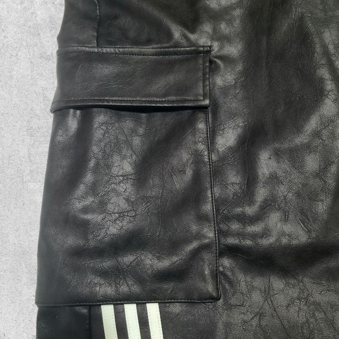 【新品】adidas ADILENIUM シーズン3 フェイクレザーパンツ 26