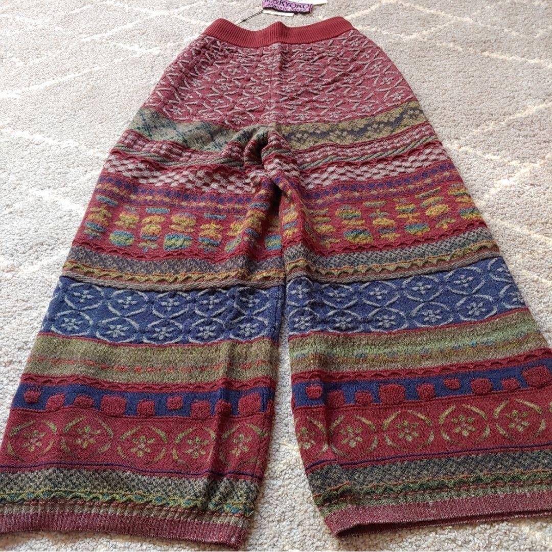 M&KYOKO 佐藤繊維 ニットワイドパンツ