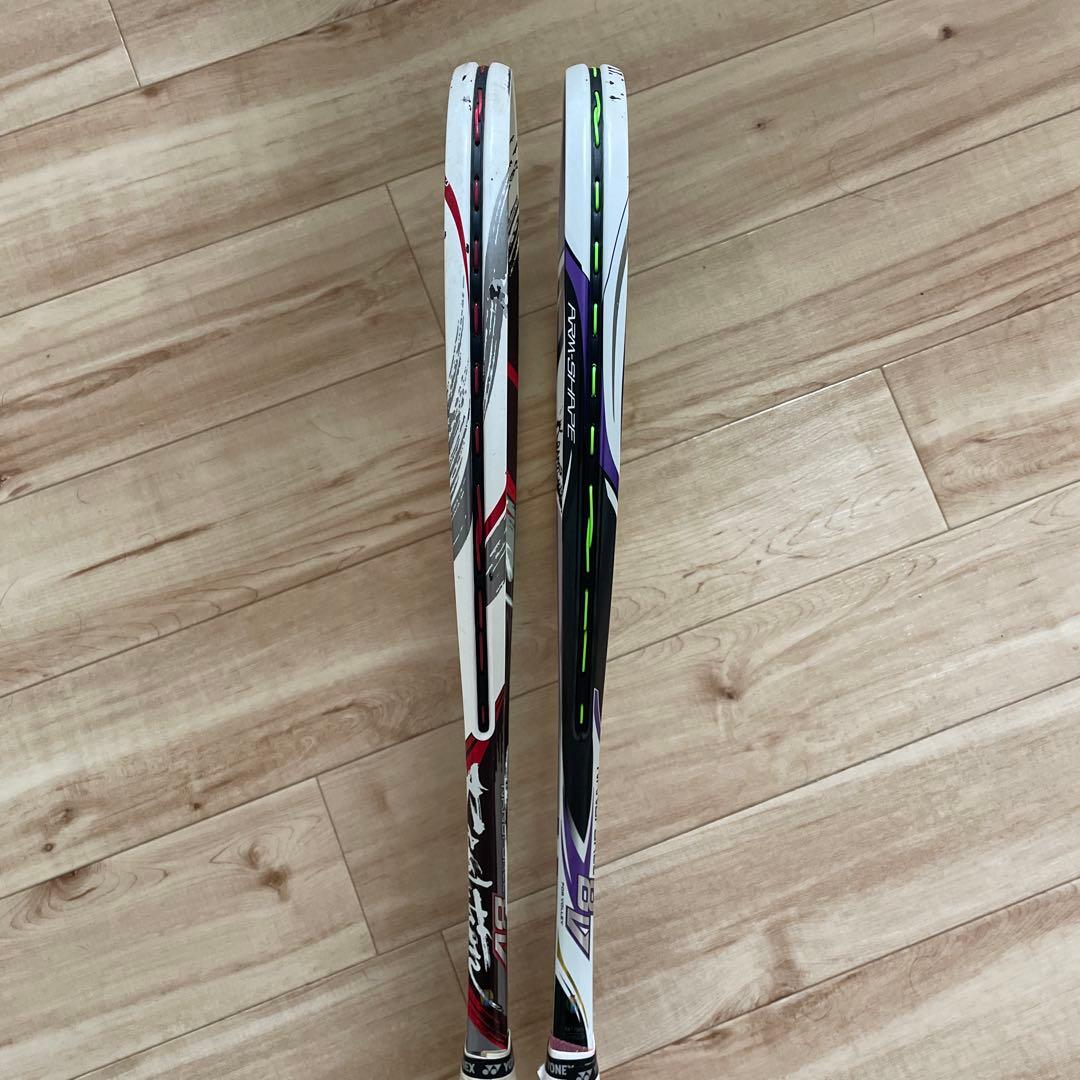 ゆ 【2本セット】ソフトテニスラケット ナノフォース8V