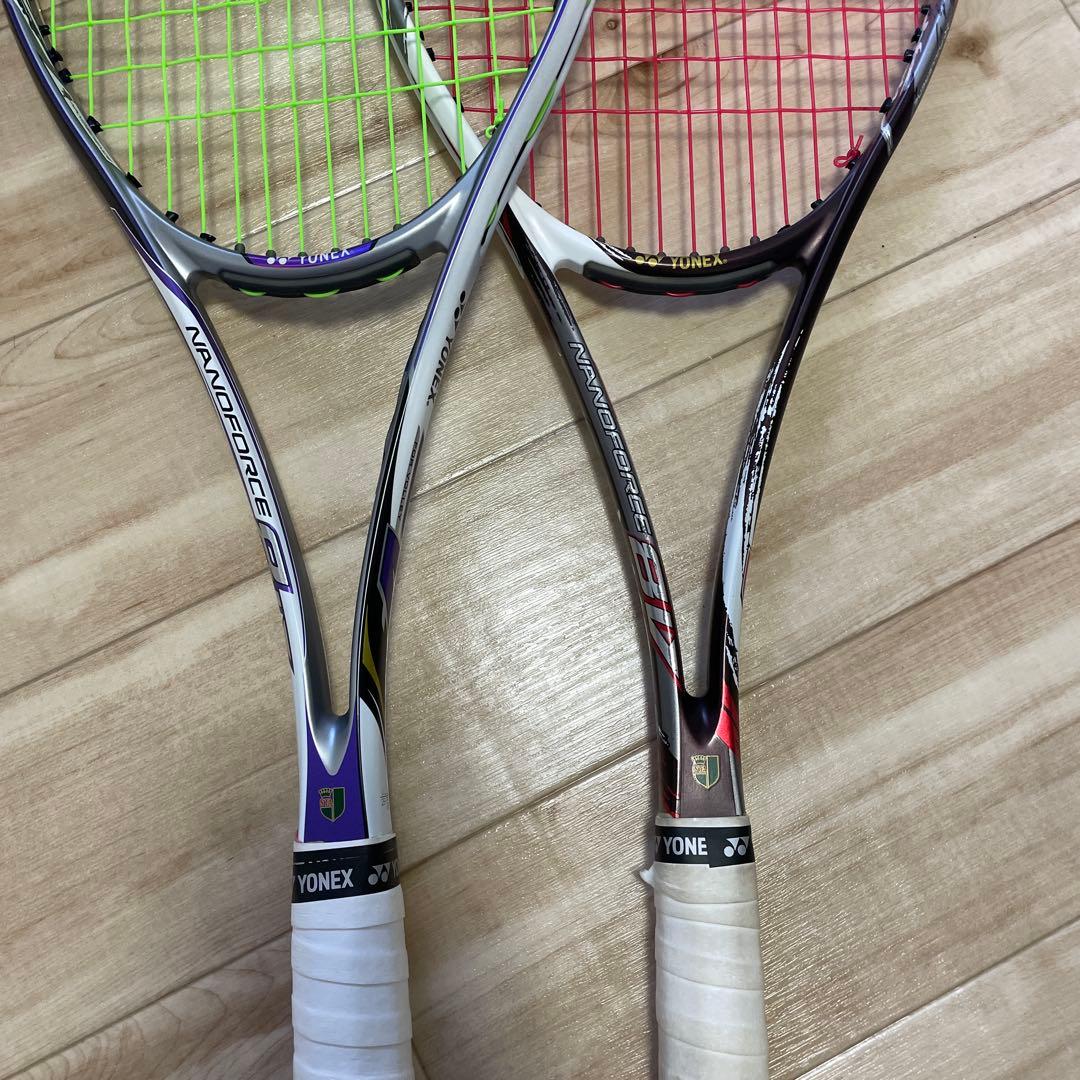 ゆ 【2本セット】ソフトテニスラケット ナノフォース8V