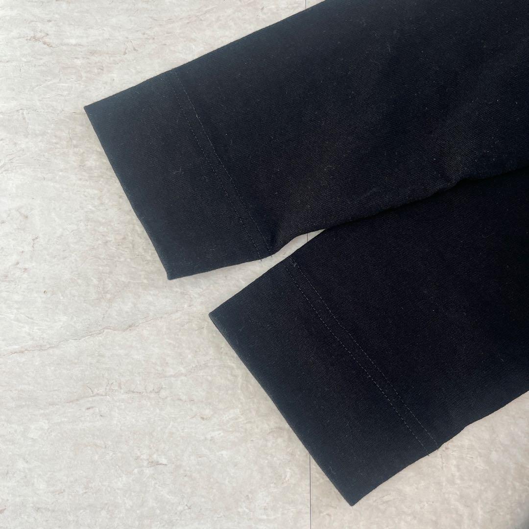 美品✨ ビアズリー レース裏毛チュニック アシンメトリー 変形ブラウス 切替 黒