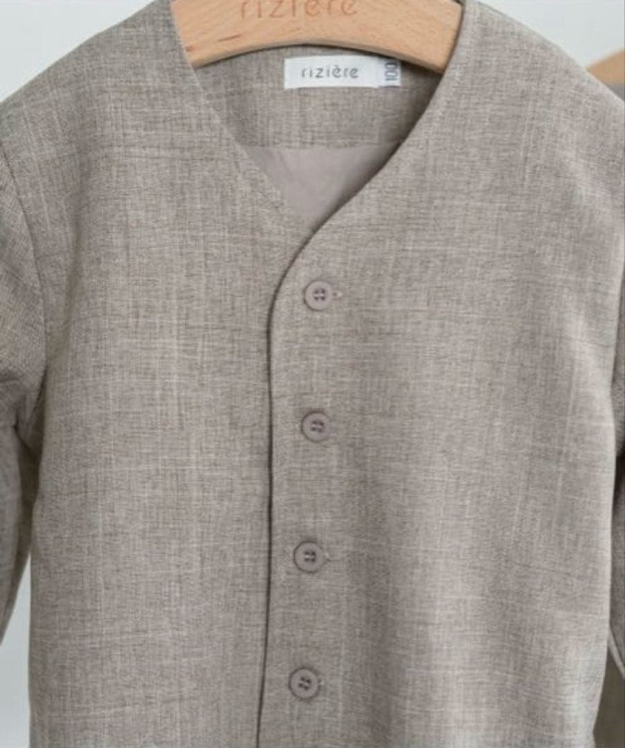 riziere リジェールノーカラージャケットセットアップ ・ベスト・靴・シャツ