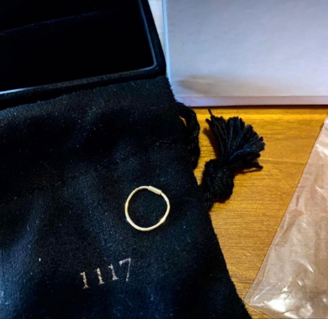 1117 18kゴールド hoop pierce s loro