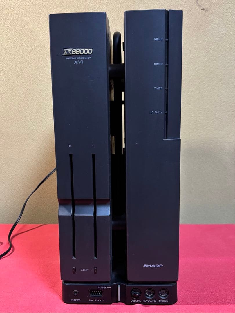 【ジャンク品】X68000 XVI (本体、キーボード、マウス)