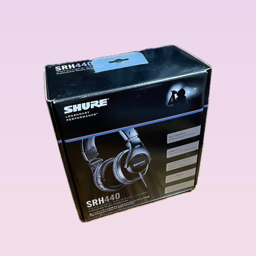 【美品】SHURE SRH440 ブラック ヘッドフォン　正規品