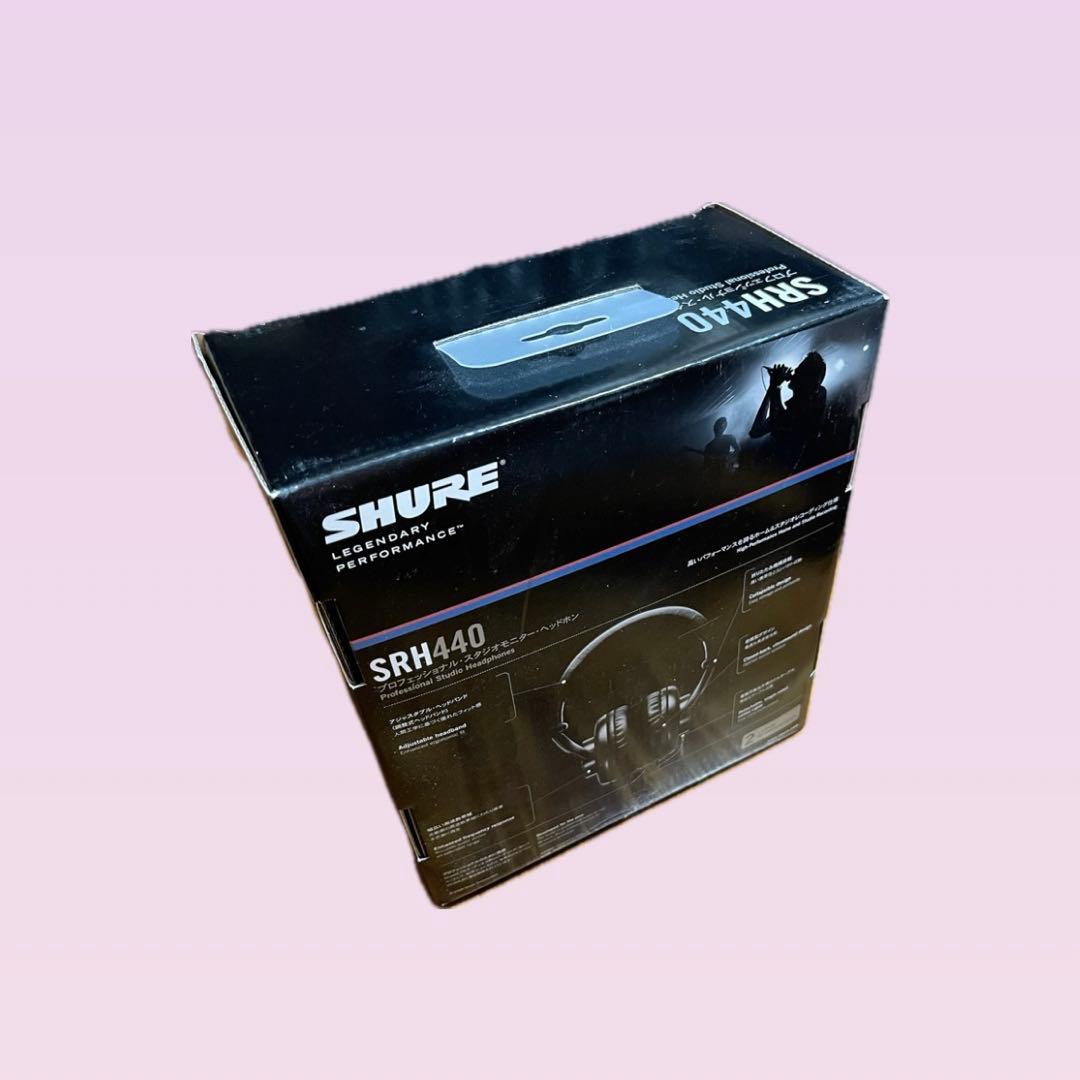 【美品】SHURE SRH440 ブラック ヘッドフォン　正規品
